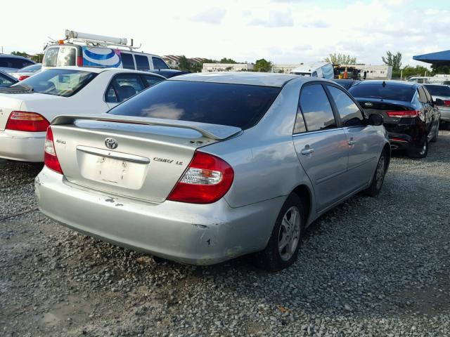 4T1BE32K83U643019 - 2003 TOYOTA CAMRY LE BEIGE photo 4