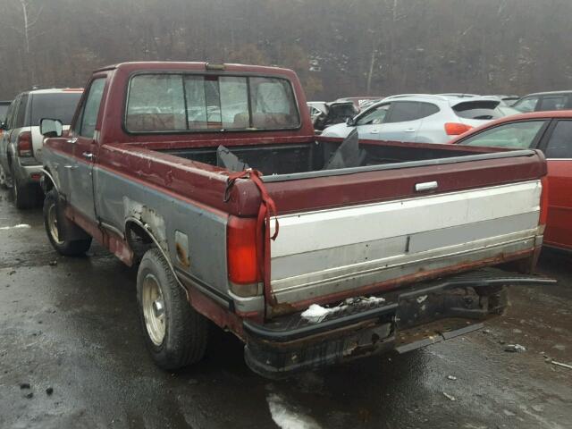 1FTEF14N8LNA00402 - 1990 FORD F150 TWO TONE photo 3