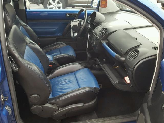 3VWCD21C63M442043 - 2003 VOLKSWAGEN NEW BEETLE BLUE photo 5