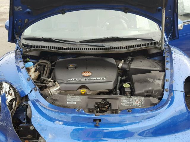 3VWCD21C63M442043 - 2003 VOLKSWAGEN NEW BEETLE BLUE photo 7