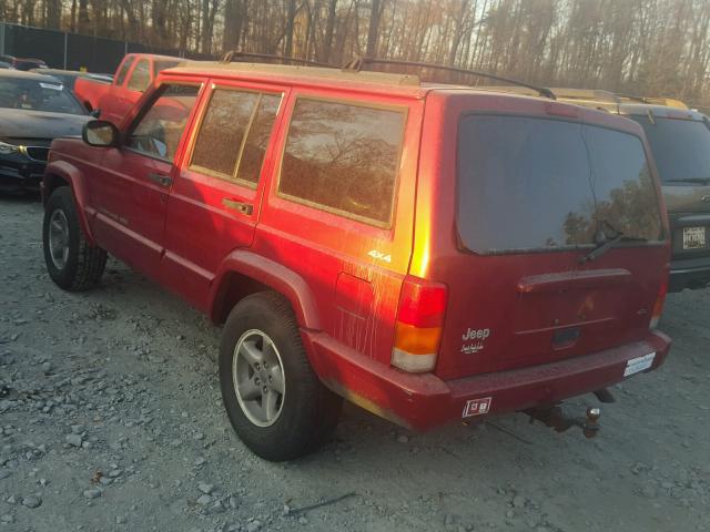 1J4FJ68S5WL208392 - 1998 JEEP CHEROKEE S RED photo 3