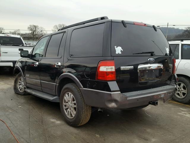 1FMFU15537LA64997 - 2007 FORD EXPEDITION BLACK photo 3