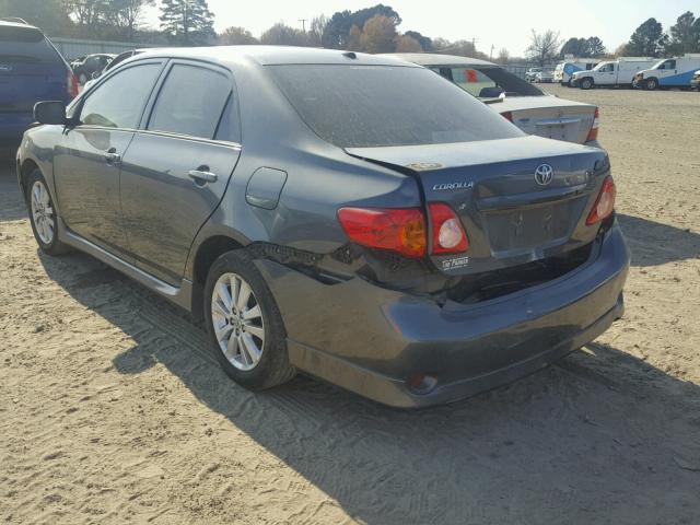 2T1BU4EE9AC506135 - 2010 TOYOTA COROLLA BA GRAY photo 3