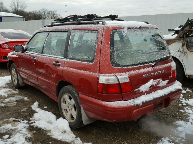 JF1SF65602H715734 - 2002 SUBARU FORESTER S 勃艮第红 照片 3