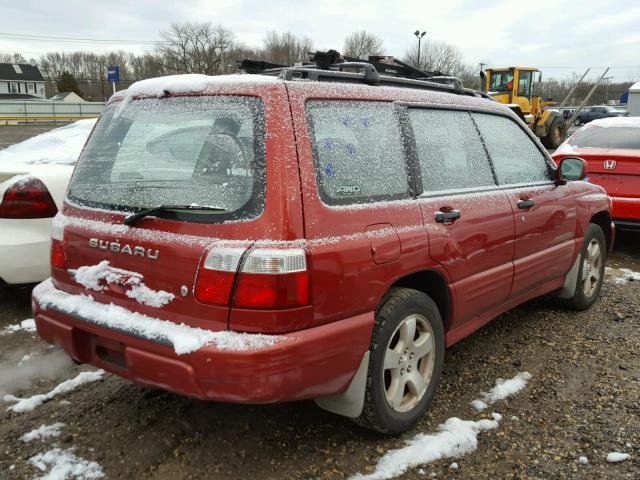 JF1SF65602H715734 - 2002 SUBARU FORESTER S 勃艮第红 照片 4