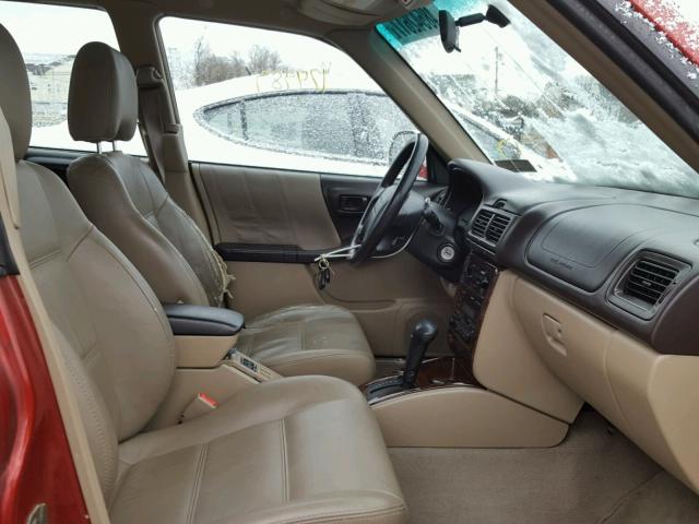 JF1SF65602H715734 - 2002 SUBARU FORESTER S 勃艮第红 照片 5