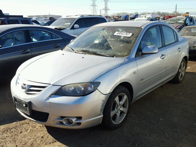 JM1BK123361422346 - 2006 MAZDA 3 S SILVER photo 2