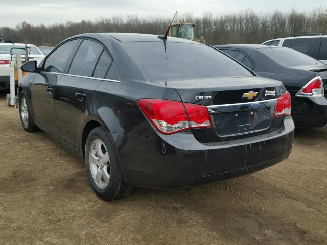 1G1PF5SC2C7316120 - 2012 CHEVROLET CRUZE LT BLACK photo 3