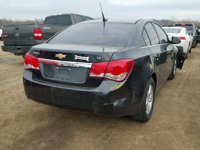 1G1PF5SC2C7316120 - 2012 CHEVROLET CRUZE LT BLACK photo 4