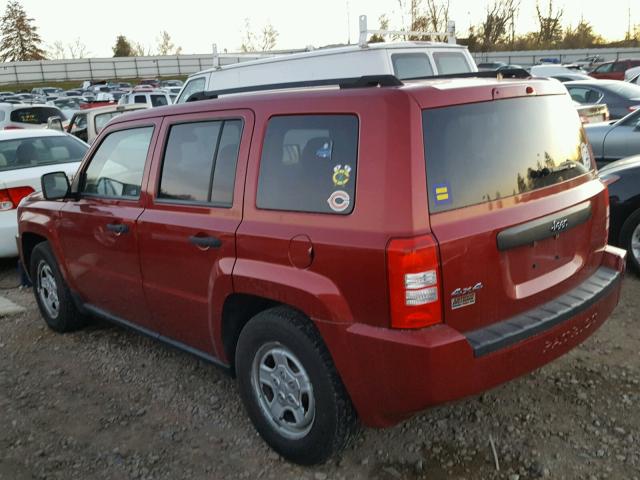 1J4FF28BX9D153513 - 2009 JEEP PATRIOT SP RED photo 3