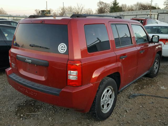 1J4FF28BX9D153513 - 2009 JEEP PATRIOT SP RED photo 4