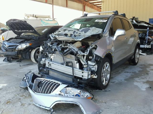 KL4CJCSB0FB250081 - 2015 BUICK ENCORE SILVER photo 2
