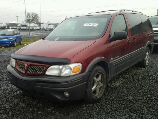 1GMDX03E33D248837 - 2003 PONTIAC MONTANA RED photo 2