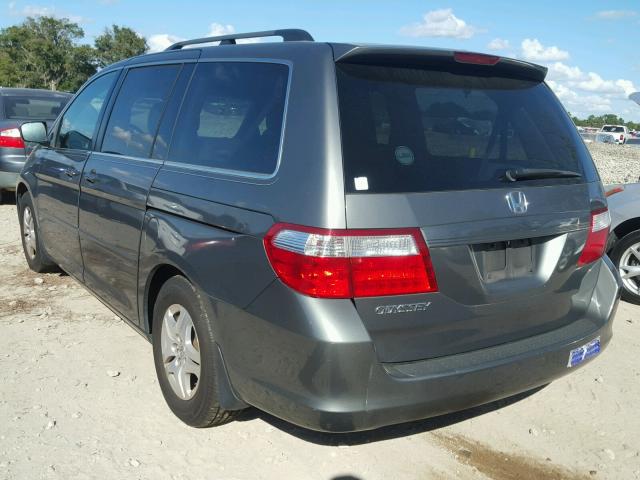 5FNRL38677B440625 - 2007 HONDA ODYSSEY EX GRAY photo 3