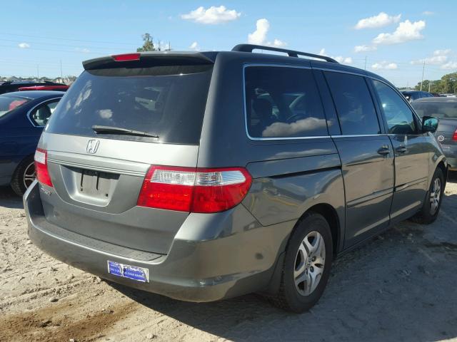 5FNRL38677B440625 - 2007 HONDA ODYSSEY EX GRAY photo 4