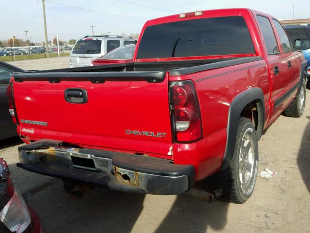 2GCEK13T641397266 - 2004 CHEVROLET SILVERADO RED photo 4