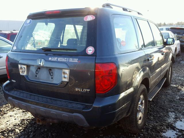 2HKYF18154H613356 - 2004 HONDA PILOT LX CHARCOAL photo 4