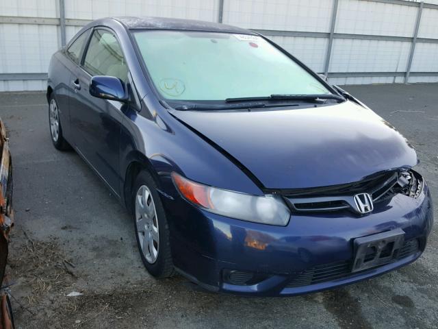 2HGFG126X6H536540 - 2006 HONDA CIVIC LX BLUE photo 1