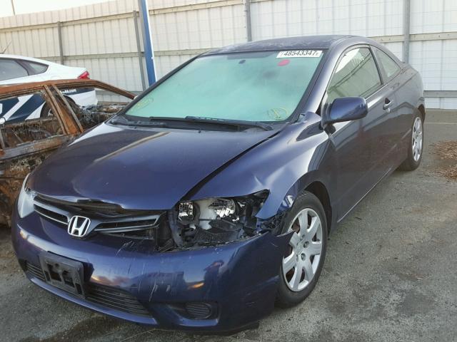 2HGFG126X6H536540 - 2006 HONDA CIVIC LX BLUE photo 2