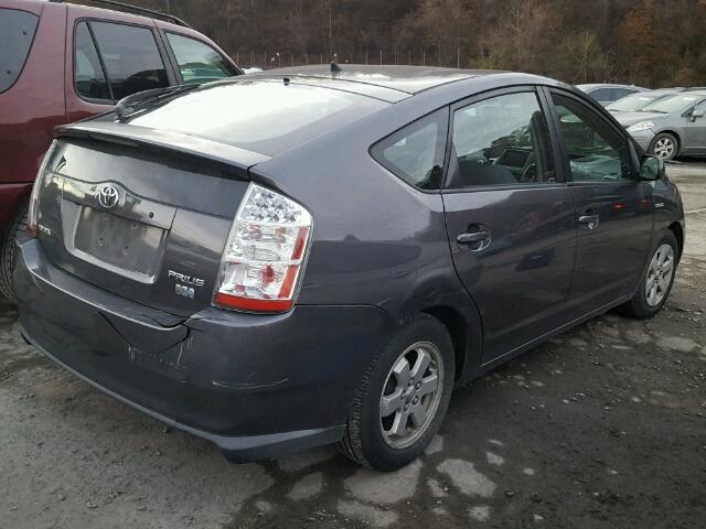 JTDKB20U073260005 - 2007 TOYOTA PRIUS GRAY photo 4