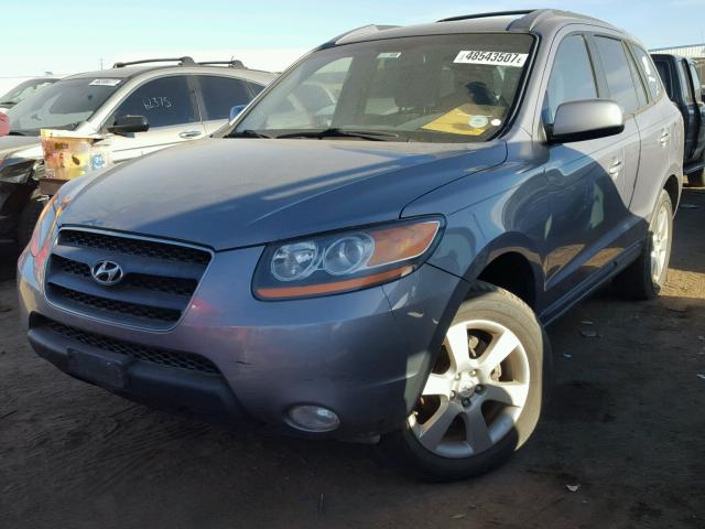 5NMSH73E48H168995 - 2008 HYUNDAI SANTA FE S GRAY photo 2