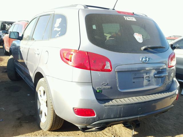 5NMSH73E48H168995 - 2008 HYUNDAI SANTA FE S GRAY photo 3