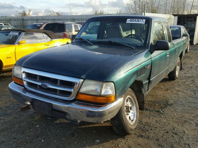 1FTYR14U6WPB03810 - 1998 FORD RANGER SUP GREEN photo 2