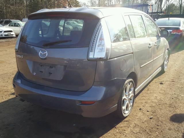 JM1CR29L180311461 - 2008 MAZDA 5 GRAY photo 4