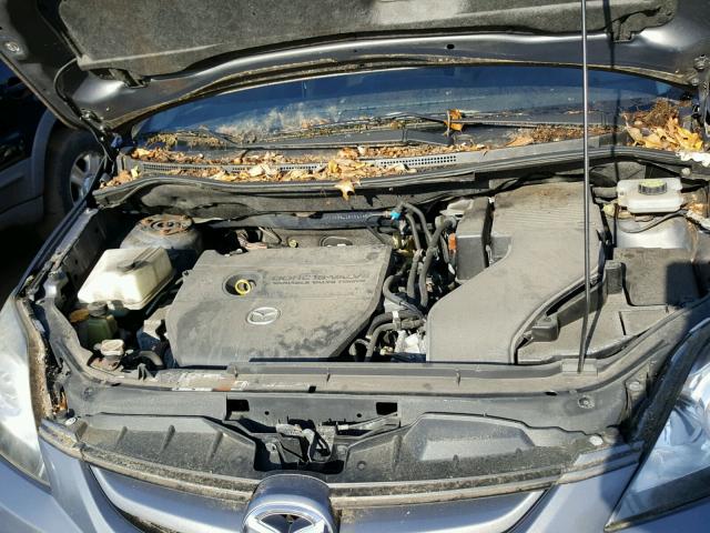 JM1CR29L180311461 - 2008 MAZDA 5 GRAY photo 7