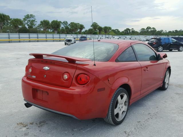 1G1AM15B367799709 - 2006 CHEVROLET COBALT SS RED photo 4