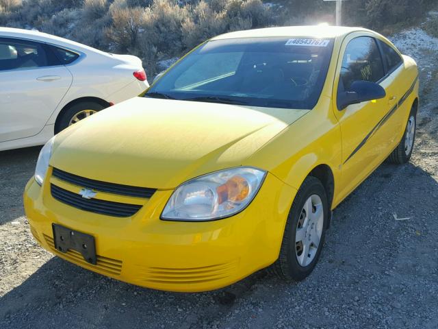 1G1AK15FX77220094 - 2007 CHEVROLET COBALT LS YELLOW photo 2