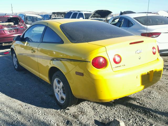 1G1AK15FX77220094 - 2007 CHEVROLET COBALT LS YELLOW photo 3