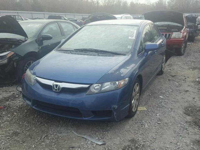 2HGFA1F54AH314653 - 2010 HONDA CIVIC LX BLUE photo 2