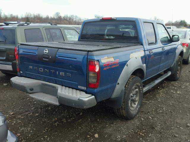 1N6ED27Y23C416732 - 2003 NISSAN FRONTIER C BLUE photo 4