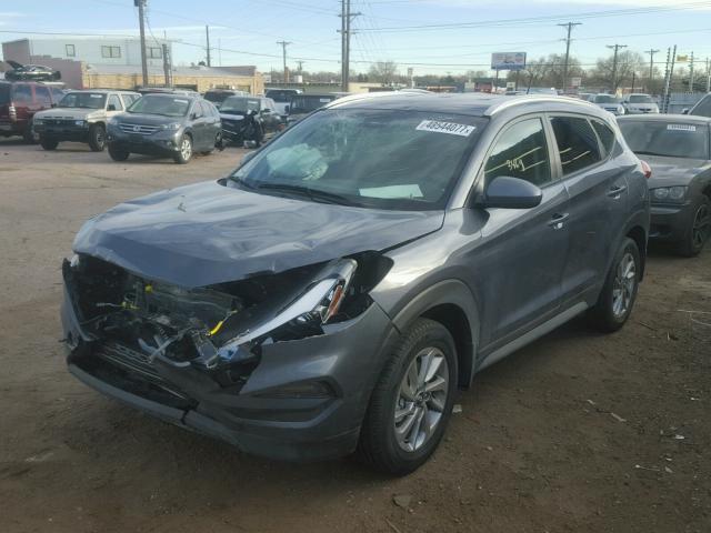 KM8J3CA42HU548256 - 2017 HYUNDAI TUCSON LIM GRAY photo 2