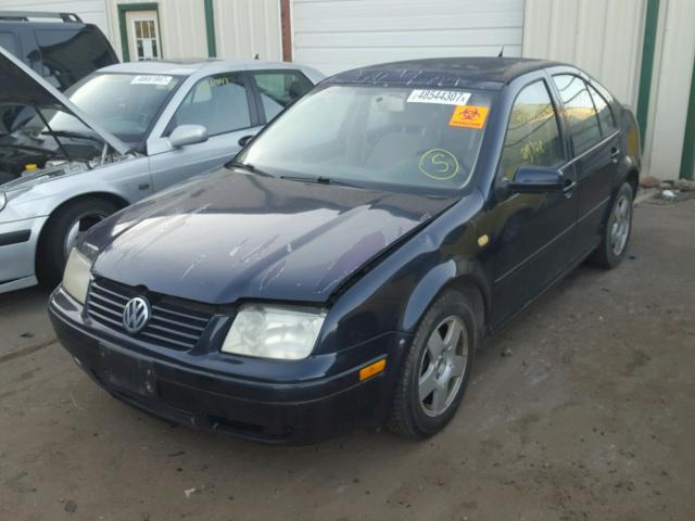 3VWSA29M5YM070638 - 2000 VOLKSWAGEN JETTA GLS BLUE photo 2