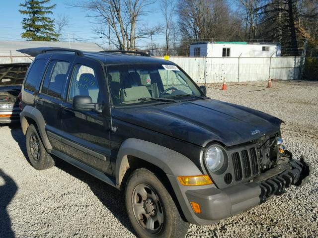 1J4GL48K46W241823 - 2006 JEEP LIBERTY SP GRAY photo 1