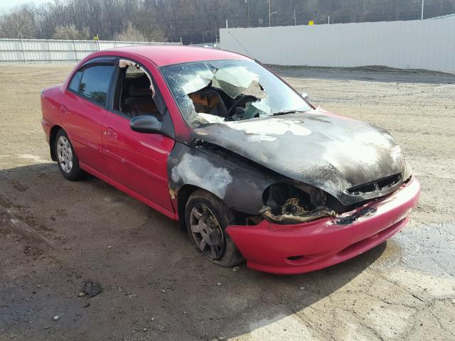 KNADC123626133106 - 2002 KIA RIO RED photo 1