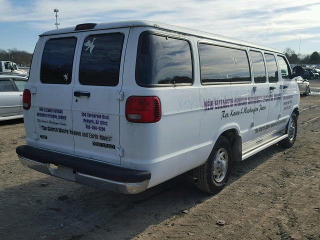 2B5WB35Y91K526169 - 2001 DODGE RAM WAGON WHITE photo 4