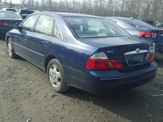 4T1BF28B04U361778 - 2004 TOYOTA AVALON XL BLUE photo 3