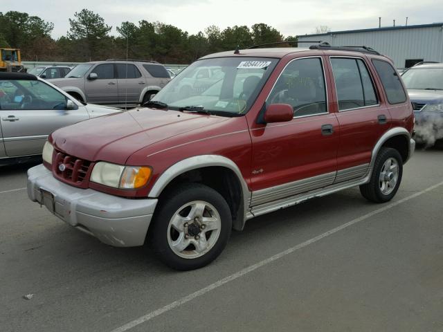 KNDJA7238X5581262 - 1999 KIA SPORTAGE RED photo 2