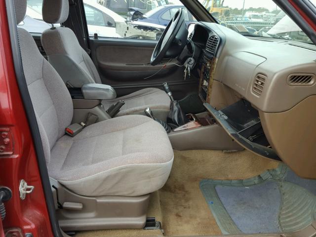 KNDJA7238X5581262 - 1999 KIA SPORTAGE RED photo 5