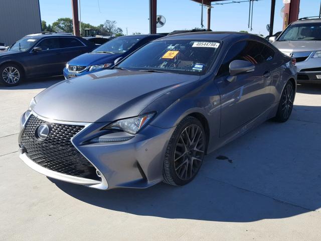 JTHHE5BC4F5000229 - 2015 LEXUS RC 350 GRAY photo 2