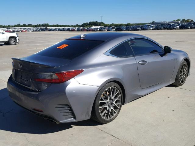 JTHHE5BC4F5000229 - 2015 LEXUS RC 350 GRAY photo 4