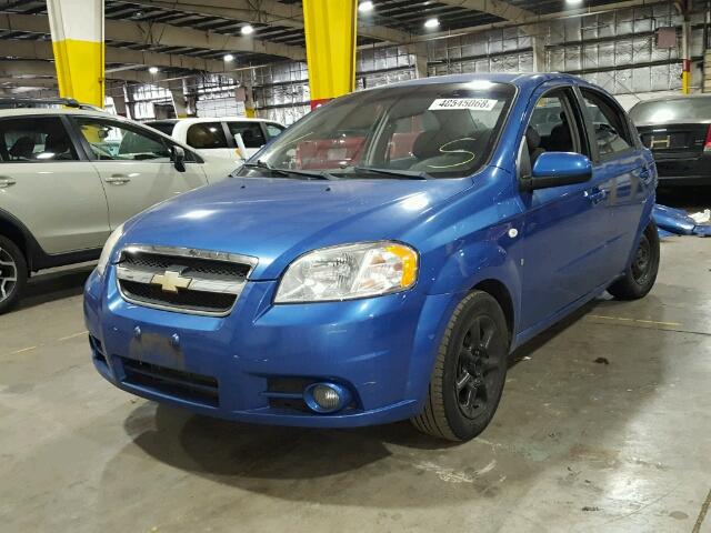 KL1TD56657B074613 - 2007 CHEVROLET AVEO BASE Կապույտ լուսանկար 2