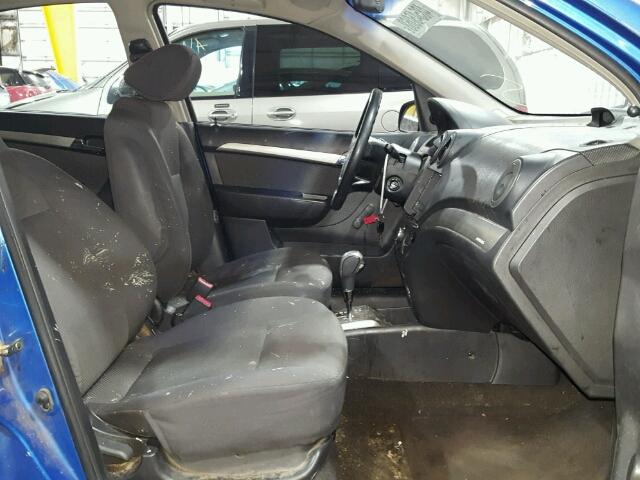 KL1TD56657B074613 - 2007 CHEVROLET AVEO BASE Կապույտ լուսանկար 5