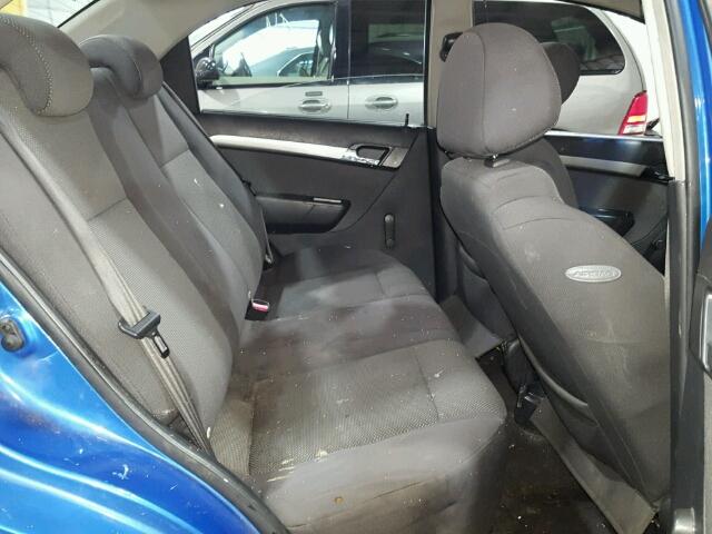KL1TD56657B074613 - 2007 CHEVROLET AVEO BASE Կապույտ լուսանկար 6