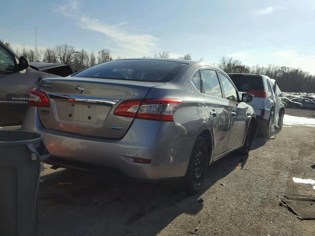 3N1AB7AP4DL715913 - 2013 NISSAN SENTRA GRAY photo 4