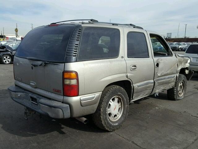 1GKEK13T0YJ211687 - 2000 GMC YUKON BEIGE photo 4