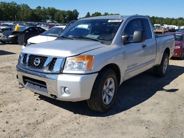 1N6BA0CA4BN319592 - 2011 NISSAN TITAN S SILVER photo 2